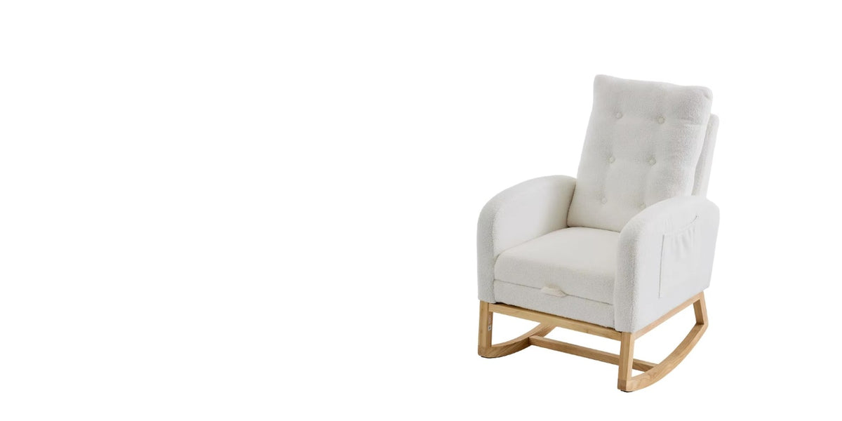 Cradleworth upholstered rocking chair